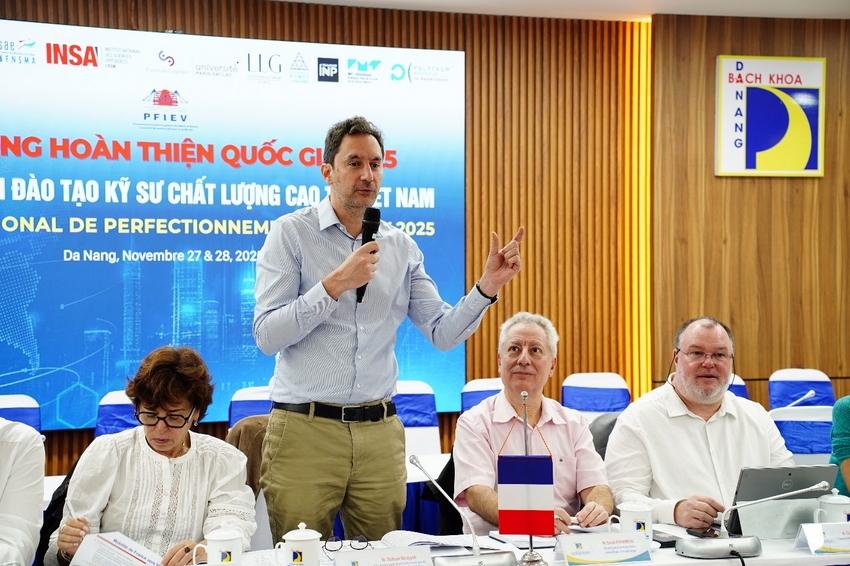 A person standing in front of a microphone

AI-generated content may be incorrect.