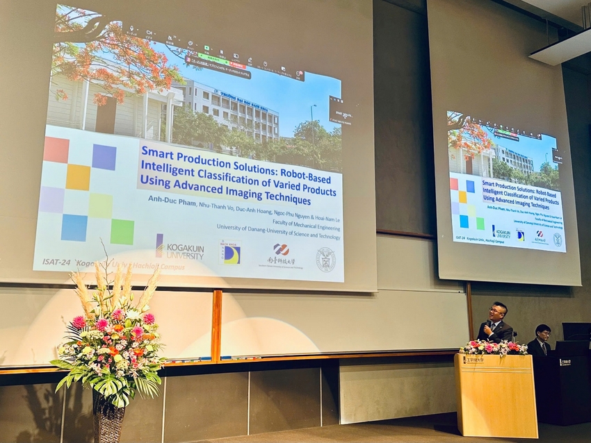 A person standing at a podium in front of a large screen

AI-generated content may be incorrect.